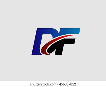 DF company linked letter logo
