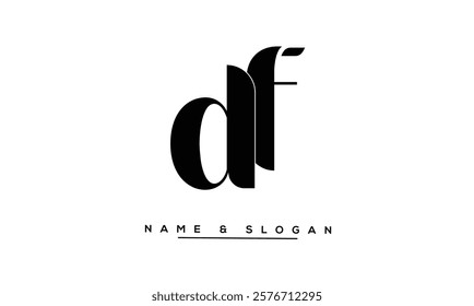DF, FD Abstract Letters Logo Monogram