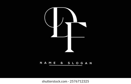 DF, FD Abstract Letters Logo Monogram