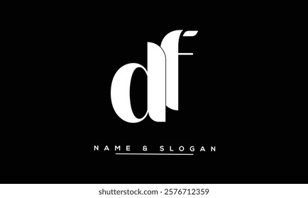 DF, FD Abstract Letters Logo Monogram