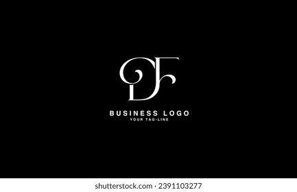 FD, FD, D, F, monograma del logotipo abstracto