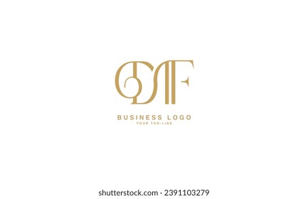 DF, FD, D, F, Abstract Logo monogram