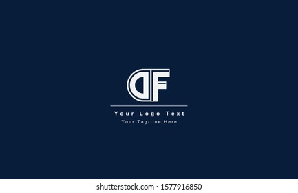 DF or FD letter logo. Unique attractive creative modern initial DF FD D F initial based letter icon logo