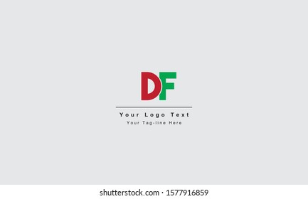 DF or FD letter logo. Unique attractive creative modern initial DF FD D F initial based letter icon logo