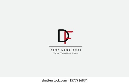 DF or FD letter logo. Unique attractive creative modern initial DF FD D F initial based letter icon logo