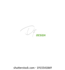 DF Initial Isolated Logo for Identity