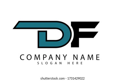 DF initial Letter Logo Design Template.