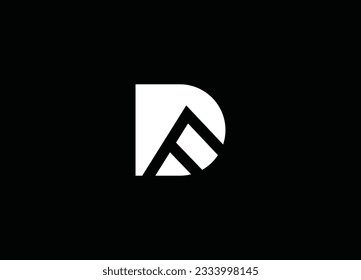 DF  initial letter logo design and vector template design