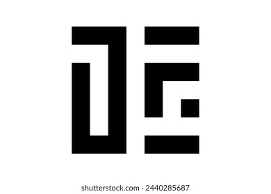 DF initials logo simple vector template black color