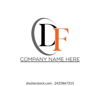 DF letter creative logo design