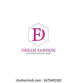 DF Letter Fashion Logo Design