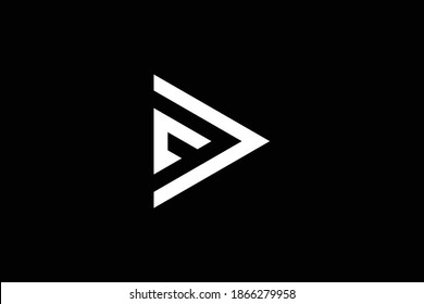 DF letter logo design on luxury background. FD monogram initials letter logo concept. DF icon design. FD elegant and Professional white color letter icon design on black background. D F