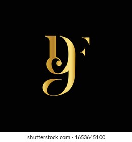 Plantilla de diseño de logotipo de carta DF