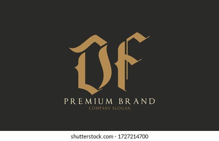 DF Letter Logo Design Template
