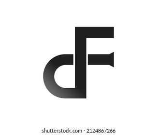 DF Letter Logo  Design Vector Icon.Creative and Modern luxury Alphabet Template.