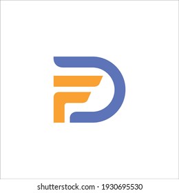  DF letter logo vector .eps