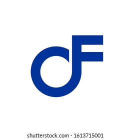 df logo design simple modern template