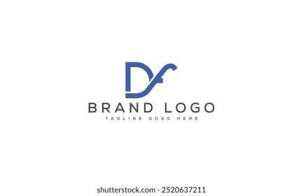 DF logo design vector template design for brand