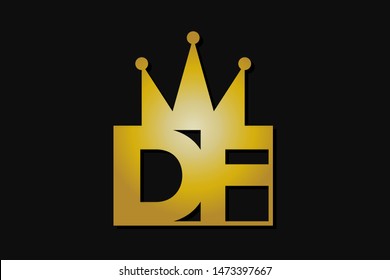 df logo with gold crown