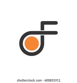 df logo letter design