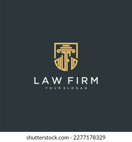 DF monogram initial for lawfirm logo ideas with creative polygon style design