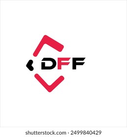 DFF creative minimalist letter logo. DFF unique vector initials alphabet letter logo design
