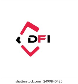 DFI creative minimalist letter logo. DFI unique vector initials alphabet letter logo design
