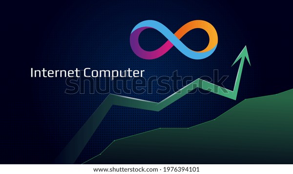 Vektor Stok Dfinity Internet Computer Icp Uptrend Price Tanpa Royalti 1976394101