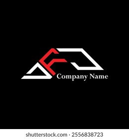 DFJ logo design, DFJ simple and modern logo. DFJ luxurious alphabet design  