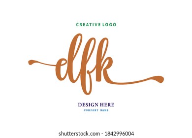 DFK lettering logo is simple, easy to understand and authoritative
