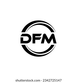 Diseño de logotipos DFM, inspiración para una identidad única. Elegancia moderna y diseño creativo. Marca tu éxito con el impresionante logotipo.