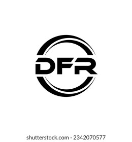 DFR Logo Design, Inspiration for a Unique Identity. Modern Elegance and Creative Design. Watermark Your Success with the Striking this Logo.