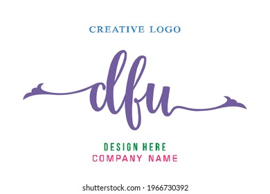 DFU lettering logo is simple, easy to understand and authoritative