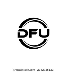 DFU Logo Design, Inspiration for a Unique Identity. Modern Elegance and Creative Design. Watermark Your Success with the Striking this Logo.