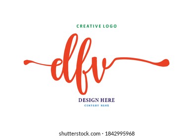 DFV  lettering logo is simple, easy to understand and authoritative