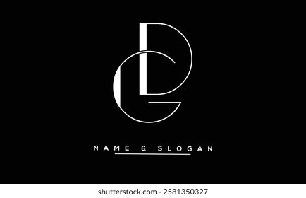 DG, DG Abstract Letters Log Monogram