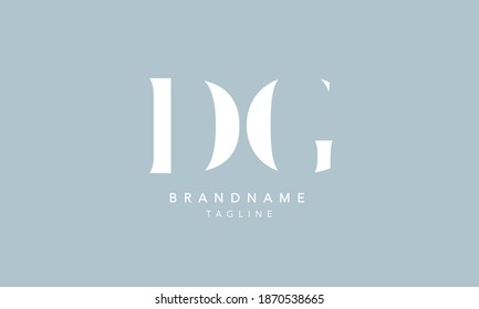 DG Alphabet initial Letter Monogram Icon Logo vector illustration