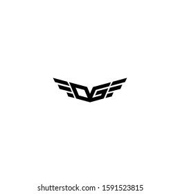 DG D G Letter Logo Design Template Vector