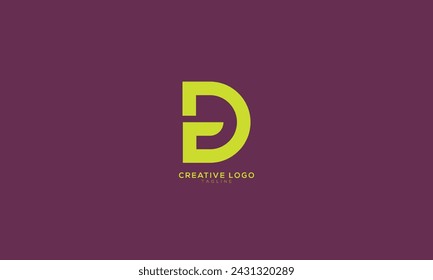 DG GD Abstract initial monogram letter alphabet logo design