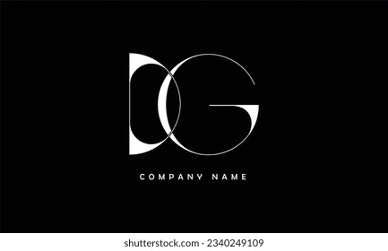 DG, GD Abstract Letters Logo Monogram