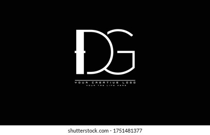 Abstrakte Vorlage für das Vektorlogo der GD GD GD GD GD
