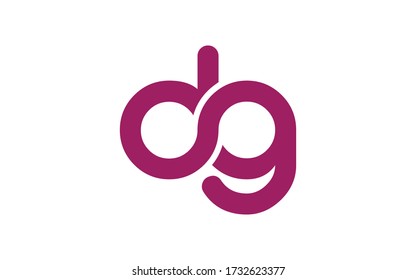 dg oder gd Letter Initial Logo Design, Vector Template