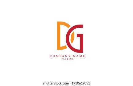 dg gd Letter Logo Design Template Vector