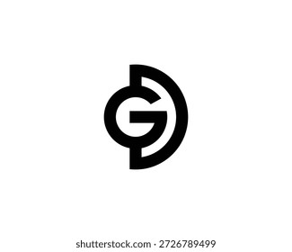 DG GD Diseño de logotipos Vector Plantilla