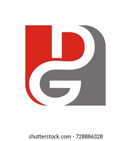 DG or GD logo initial letter template design vector