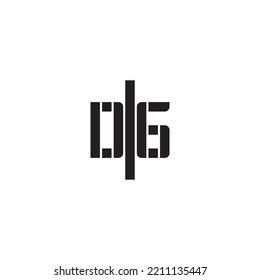 DG geometric bold concept in high quality professional design that will print well across any print media