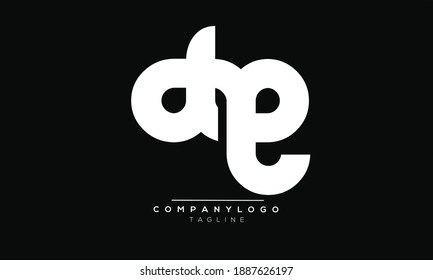 Diseño del logotipo del alfabeto de texto de la letra monograma del icono DG