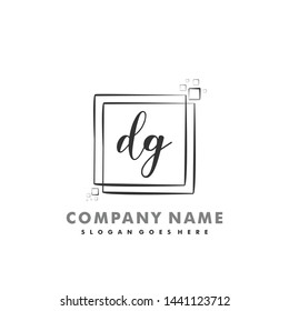 DG Initial beauty monogram logo vector