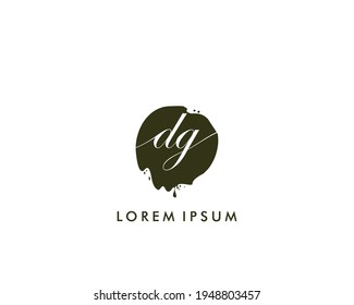 DG Initial beauty monogram logo vector