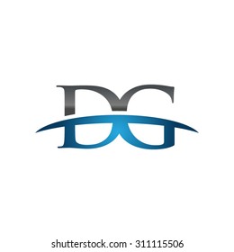 DG initial company group blue swoosh logo